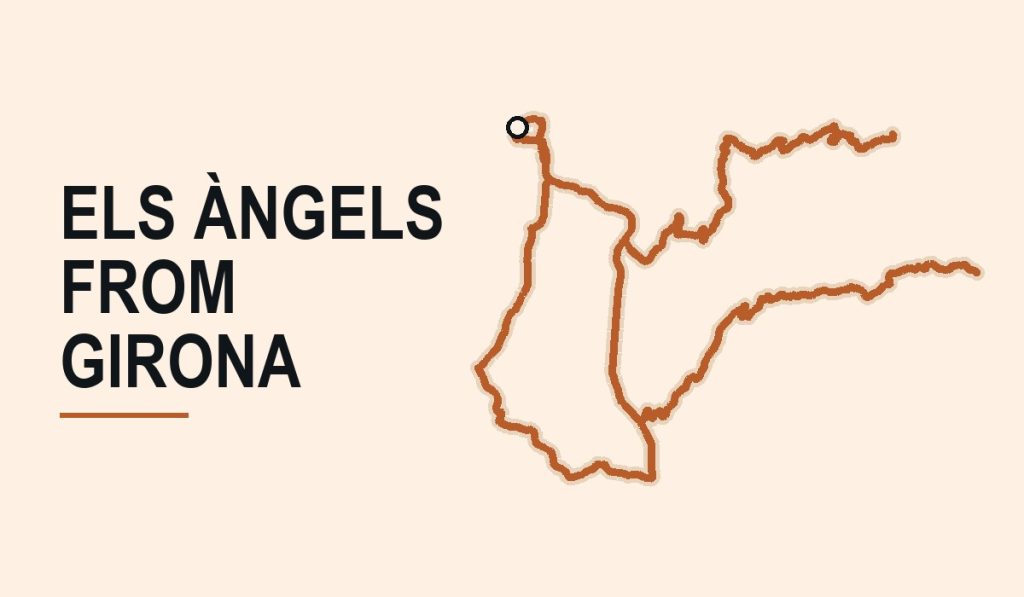 Route map of the Els Àngels loop from Girona
