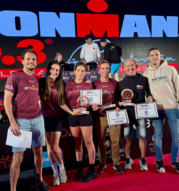 TRIMAX team celebrating their Ironman 70.3 World Championship qualification