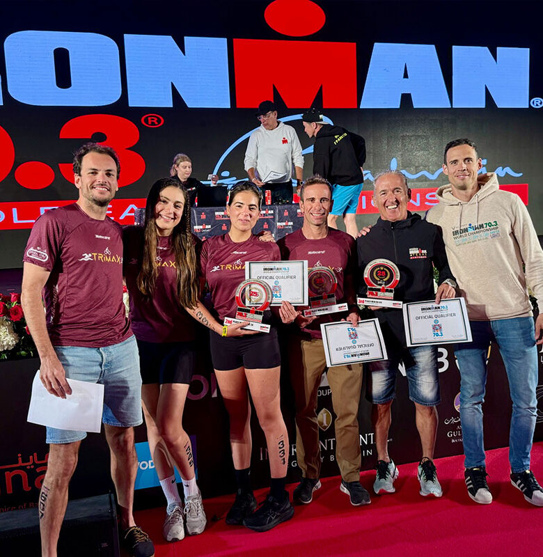 TRIMAX team celebrating their Ironman 70.3 World Championship qualification